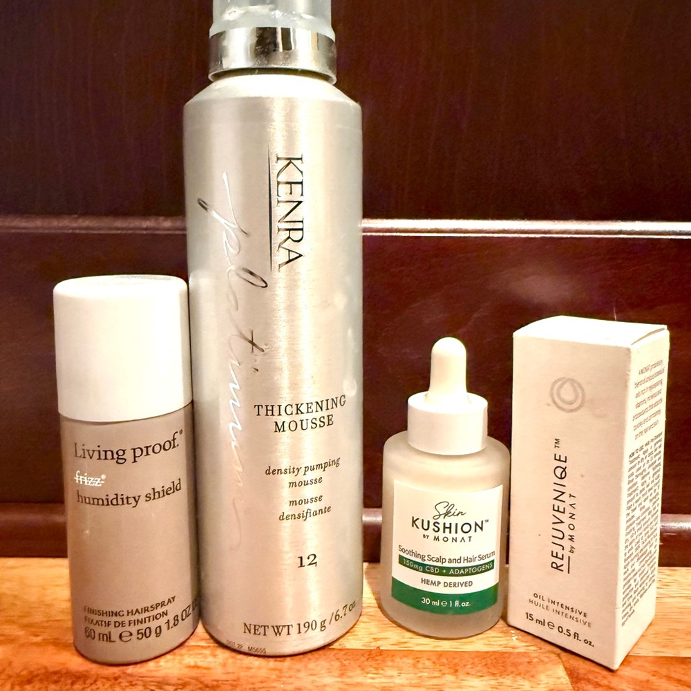 Lot of Hair Products, Living Proof, Kenra, Monat